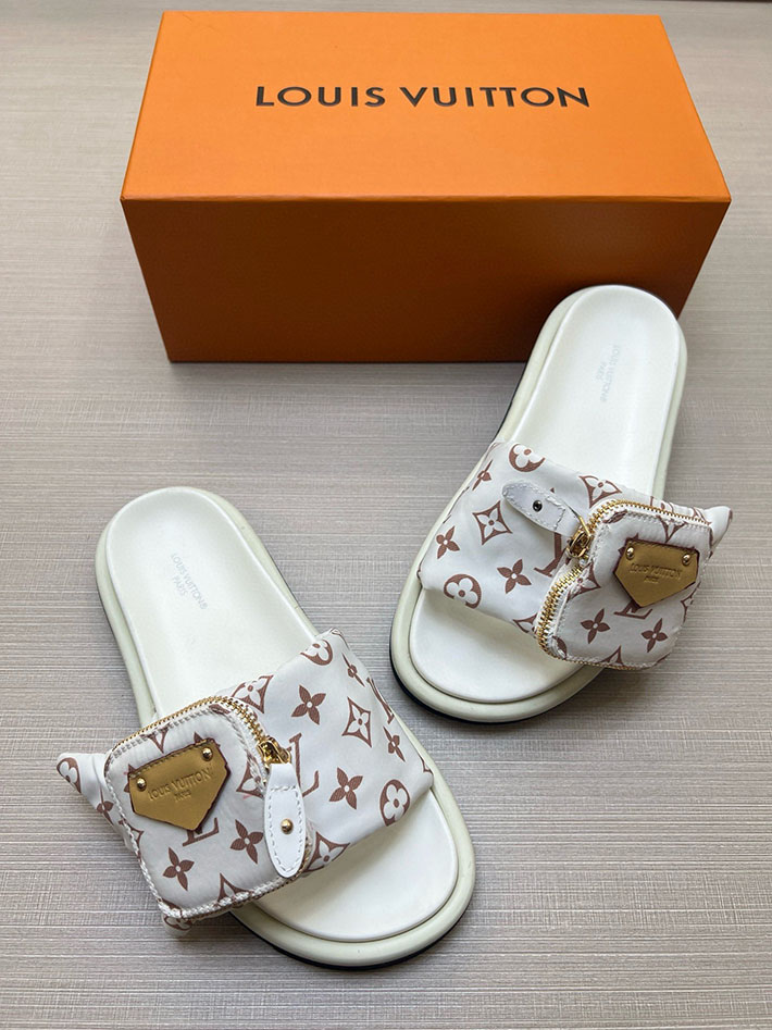 メンズ・レディース兼用 ルイヴィトン Louis Vuitton × 村上隆 サンダル LVリミックス 2629048 長時間歩いても疲れないサンダル おしゃれ - 画像 (2)