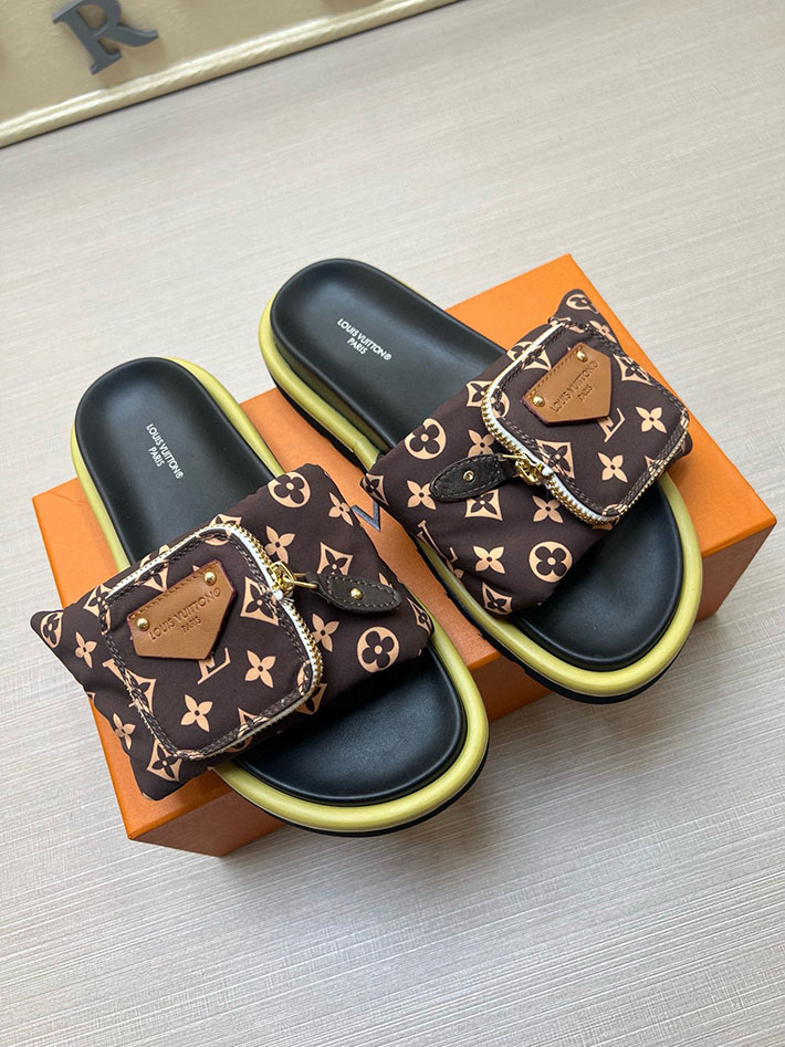 メンズ・レディース兼用 ルイヴィトン Louis Vuitton × 村上隆 サンダル LVリミックス 2629049 1日 歩いても疲れないサンダル - 画像 (9)