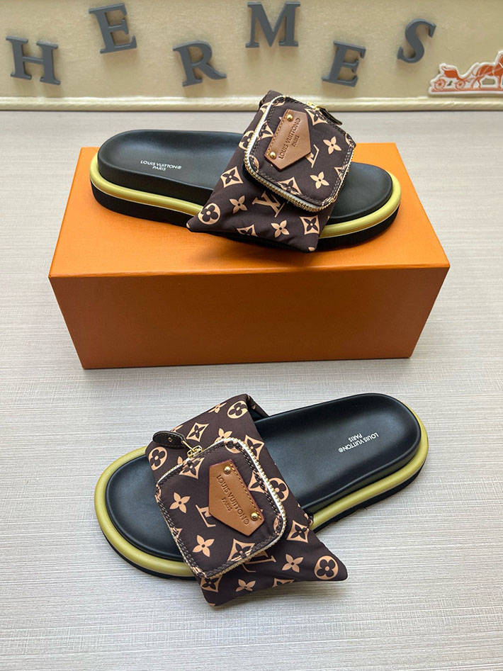 メンズ・レディース兼用 ルイヴィトン Louis Vuitton × 村上隆 サンダル LVリミックス 2629049 1日 歩いても疲れないサンダル - 画像 (8)