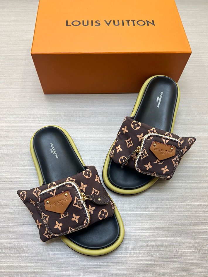 メンズ・レディース兼用 ルイヴィトン Louis Vuitton × 村上隆 サンダル LVリミックス 2629049 1日 歩いても疲れないサンダル - 画像 (2)