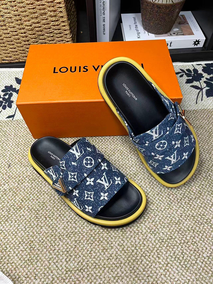 メンズ・レディース兼用 ルイヴィトン LV イージー ミュール サンダル ウォーターフロント 2629061 カジュアル サンダル メンズ おしゃれ - 画像 (2)