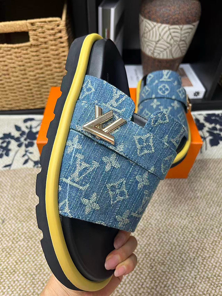 メンズ・レディース兼用 ルイヴィトン LV イージー ミュール サンダル ウォーターフロント 2629062 大人 おしゃれ サンダル メンズ - 画像 (4)