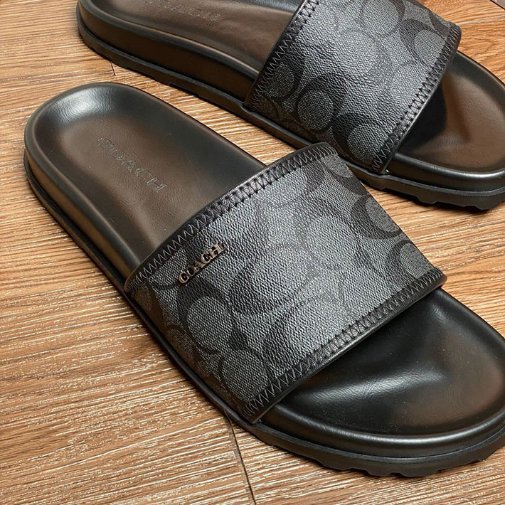最高級コーチスーパーコピー COACH ユーデル スポーツ スライド シグネチャー ぺたんこ 歩きやすい 2629074 コーチ 靴 アウトレット - 画像 (9)