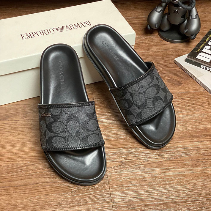 最高級コーチスーパーコピー COACH ユーデル スポーツ スライド シグネチャー ぺたんこ 歩きやすい 2629074 コーチ 靴 アウトレット - 画像 (7)