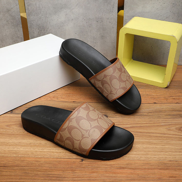 最高級コーチスーパーコピー COACH ユーデル スポーツ スライド シグネチャー ぺたんこ 歩きやすい 2629078 コーチ サンダル メンズ - 画像 (9)