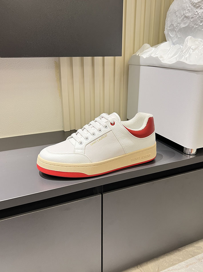 最高級サンローランスーパーコピー Saint Laurent SL/61 ロートップ スニーカー LOW-TOP SNEAKERS 2629095 サン ローラン スニーカー 白 - 画像 (7)