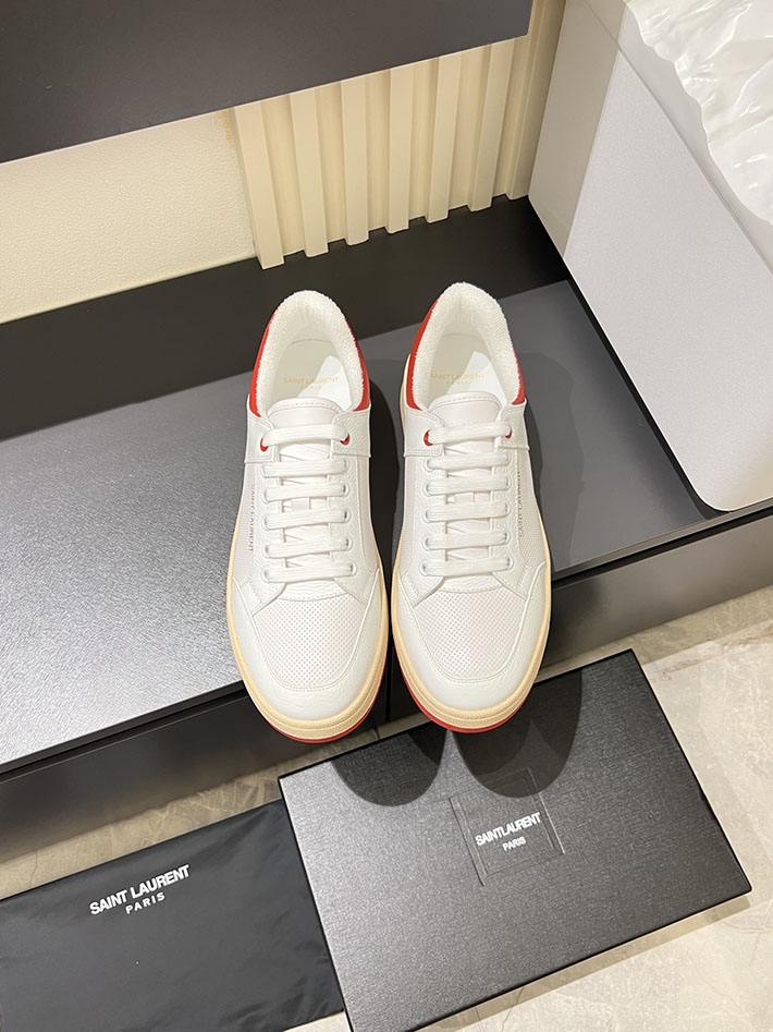最高級サンローランスーパーコピー Saint Laurent SL/61 ロートップ スニーカー LOW-TOP SNEAKERS 2629095 サン ローラン スニーカー 白 - 画像 (2)