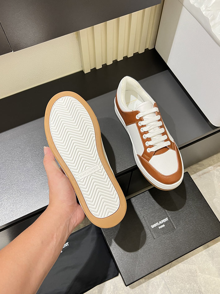 最高級サンローランスーパーコピー Saint Laurent SL/61 ロートップ スニーカー LOW-TOP SNEAKERS 2629100 サン ローラン 革靴 メンズ - 画像 (5)