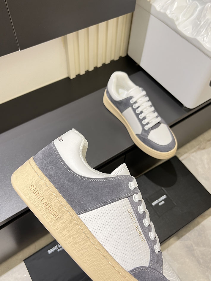 最高級サンローランスーパーコピー Saint Laurent SL/61 ロートップ スニーカー LOW-TOP SNEAKERS 2629107 スニーカー メンズ 流行り - 画像 (4)