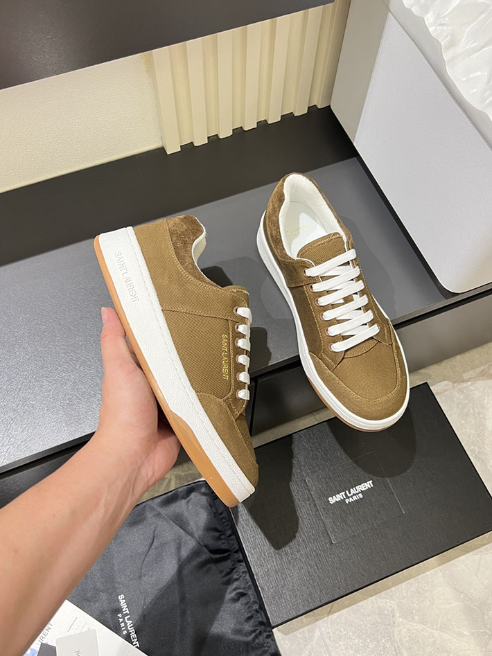 最高級サンローランスーパーコピー Saint Laurent SL/61 ロートップ スニーカー LOW-TOP SNEAKERS 2629135 40代 靴 メンズ カジュアル - 画像 (6)