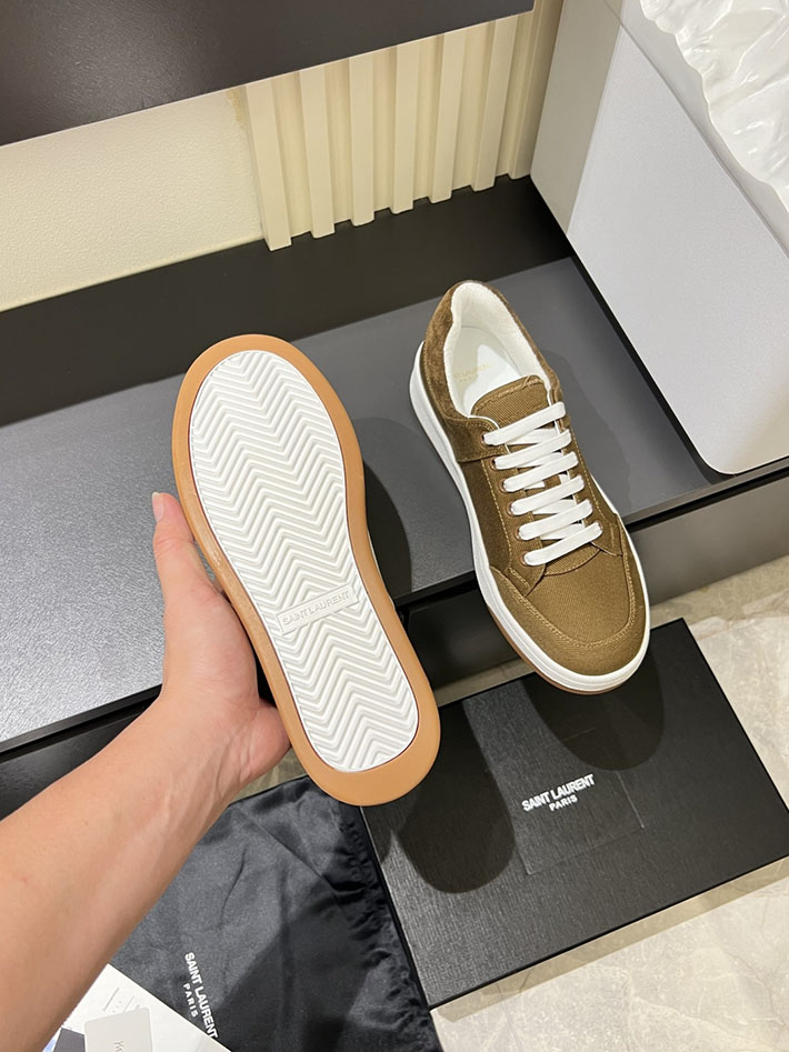 最高級サンローランスーパーコピー Saint Laurent SL/61 ロートップ スニーカー LOW-TOP SNEAKERS 2629135 40代 靴 メンズ カジュアル - 画像 (5)