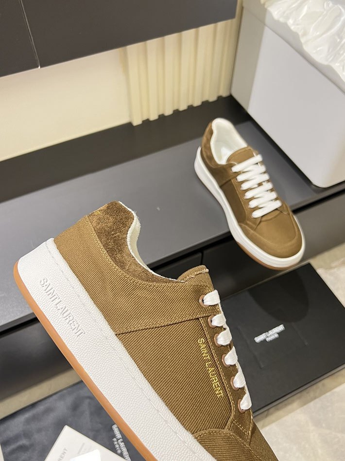 最高級サンローランスーパーコピー Saint Laurent SL/61 ロートップ スニーカー LOW-TOP SNEAKERS 2629135 40代 靴 メンズ カジュアル - 画像 (4)