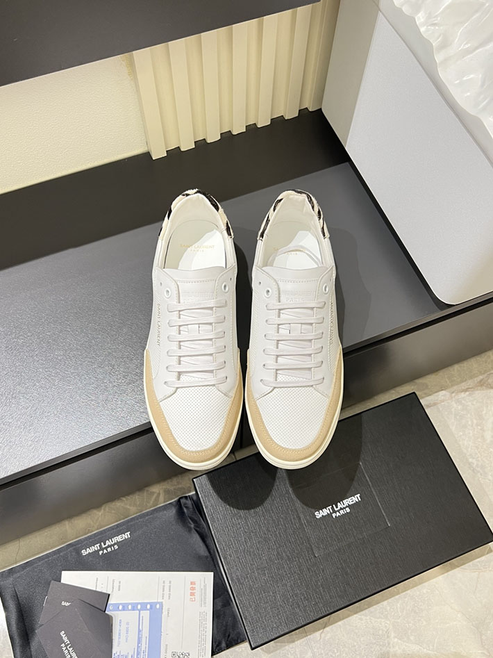 最高級サンローランスーパーコピー コート クラシック スニーカー メンズ COURT CLASSIC SL/10 2629146 白スニーカー 芸能人 - 画像 (2)