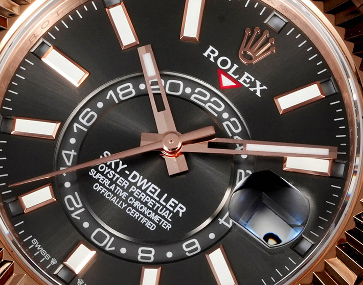 最高級ロレックススーパーコピー ROLEX スカイドゥエラー エバーローズゴールド ブライトブラック 2630156 ロレックス 新品 安い モデル - 画像 (9)