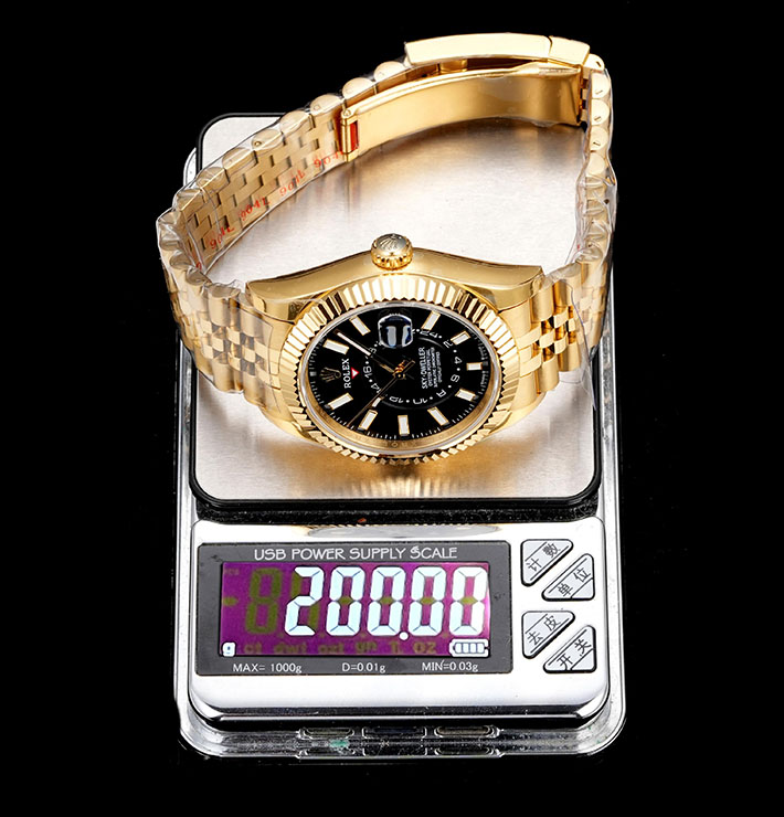 最高級ロレックススーパーコピー ROLEX 42mm スカイドゥエラー イエローゴールド ブライトブラック 2630166 ロレックス コピー 通販 - 画像 (4)
