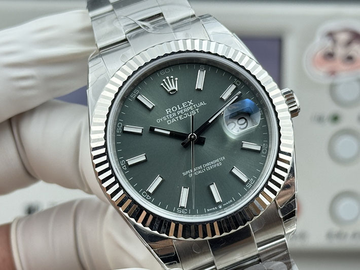 最高級ロレックススーパーコピー ROLEX デイトジャスト41 ステンレス ホワイトゴールド グレー 2630175 ロレックス デイトジャスト 値段 - 画像 (6)