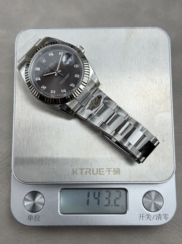 最高級ロレックススーパーコピー ROLEX デイトジャスト41 ダイヤモンド ホワイトゴールド グレー Ref.116334G デイトジャスト41 価格 - 画像 (3)