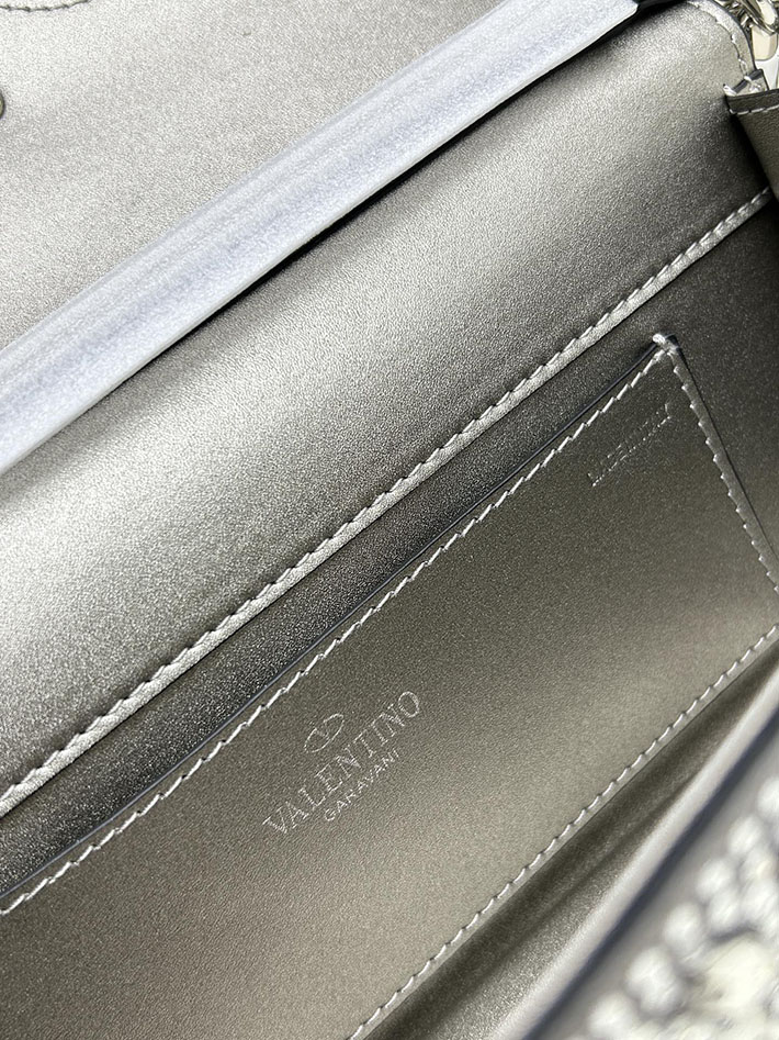 ヴァレンティノ バッグ 人気 VALENTINO ガラヴァーニ クラッチバッグ ショルダーバッグ ビジュー シルバー 2629199 ヴァレンティノ バッグ セール - 画像 (2)