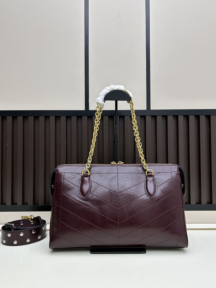 ヴァレンティノ バッグ 人気 VALENTINO ガラヴァーニ パンテア シェブロンパターン ナッパレザー ボルドー 2629206 ヴァレンティノ バッグ アウトレット - 画像 (8)