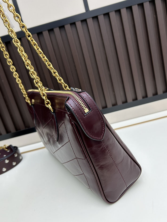 ヴァレンティノ バッグ 人気 VALENTINO ガラヴァーニ パンテア シェブロンパターン ナッパレザー ボルドー 2629206 ヴァレンティノ バッグ アウトレット - 画像 (7)