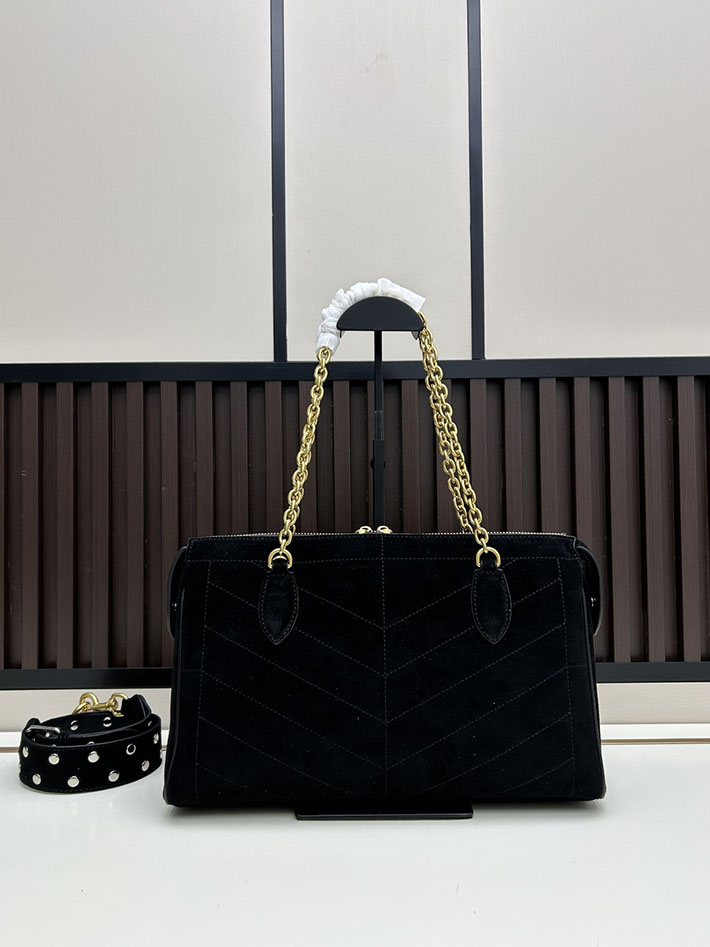 ヴァレンティノ バッグ 人気 VALENTINO ガラヴァーニ パンテア シェブロンパターン ナッパレザー ブラック 2629212 ヴァレンティノ ロゴ バッグ - 画像 (8)