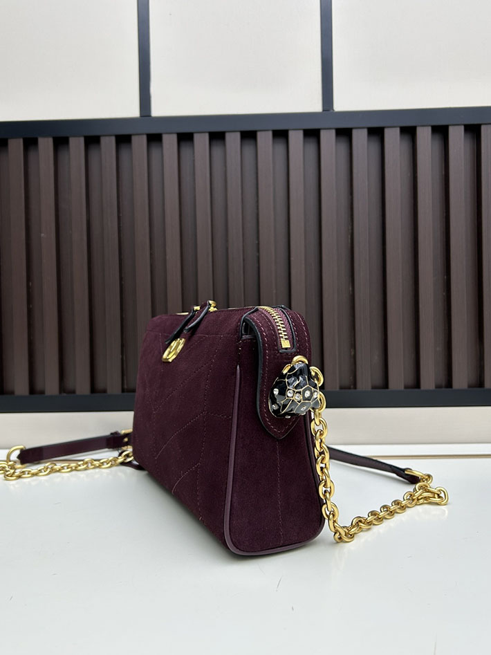 ヴァレンティノ バッグ 人気 VALENTINO ガラヴァーニ パンテア シェブロンパターン スモール ボルドー 2629217 ヴァレンティノ ショルダーバッグ レディース - 画像 (8)