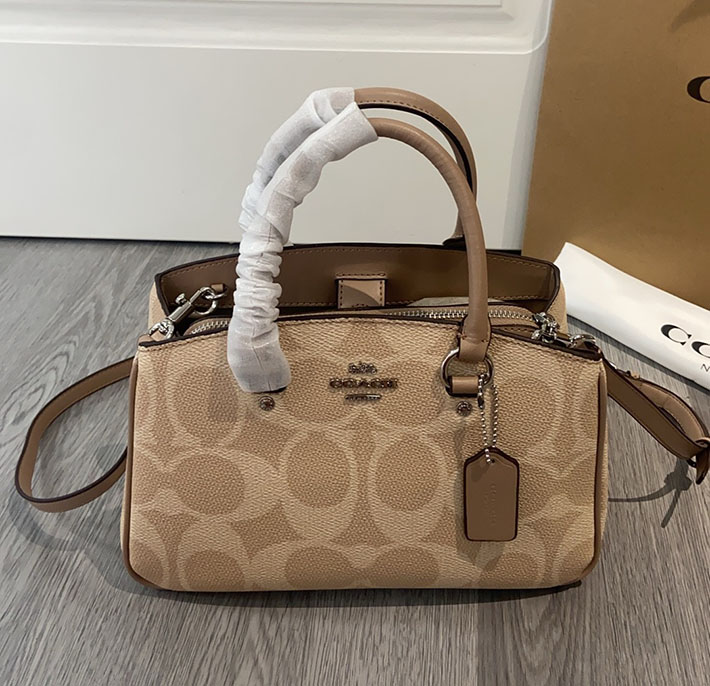 最高級コーチスーパーコピー COACH サバンナ スモール キャリーオール バッグ CAL53 サンド/トープ 2630226 コーチ バッグ アウトレット - 画像 (7)