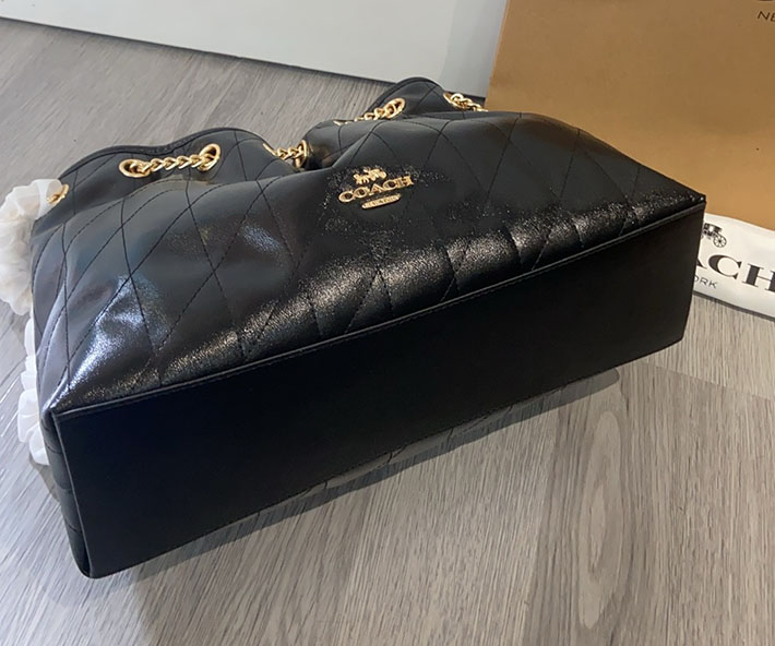 最高級コーチスーパーコピー COACH エヴリン ショルダー バッグ・キルティング ブラック CDR00 IMBLK コーチ バッグ 斜 めがけ 人気 - 画像 (4)