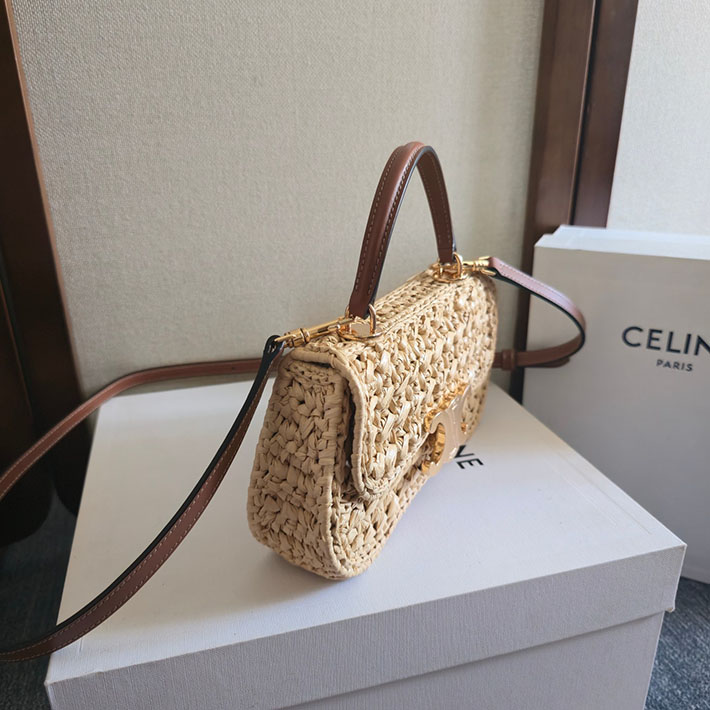 最高級セリーヌスーパーコピー Teen Celine Lola in Raffia Effect Textile ベージュ 2629260 セリーヌ バッグ 人気ランキング - 画像 (8)
