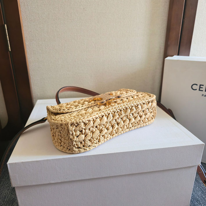 最高級セリーヌスーパーコピー Teen Celine Lola in Raffia Effect Textile ベージュ 2629260 セリーヌ バッグ 人気ランキング - 画像 (6)