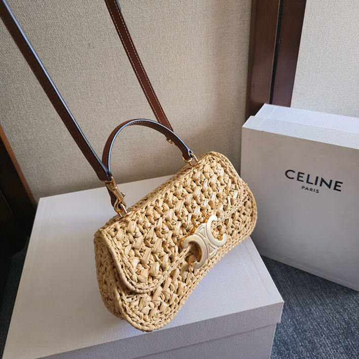 最高級セリーヌスーパーコピー Teen Celine Lola in Raffia Effect Textile ベージュ 2629260 セリーヌ バッグ 人気ランキング - 画像 (5)
