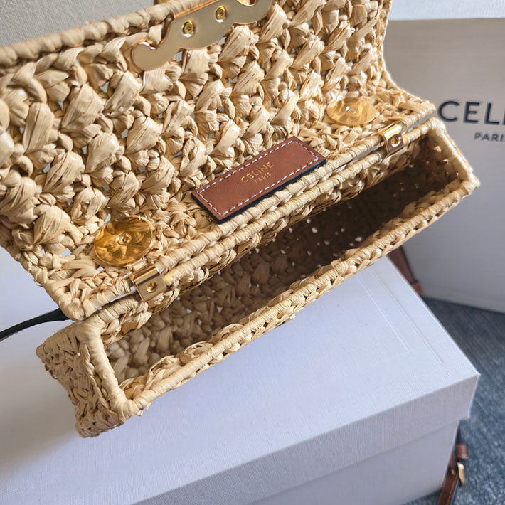 最高級セリーヌスーパーコピー Teen Celine Lola in Raffia Effect Textile ベージュ 2629260 セリーヌ バッグ 人気ランキング - 画像 (2)