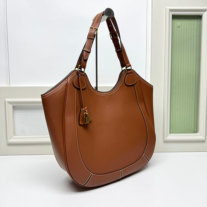 セリーヌ バッグ 人気 ランキング CELINE 25新作 MEO ショルダーバッグ サプルカーフスキン ブロンズ 2630264 セリーヌ バッグ レディース - 画像 (8)