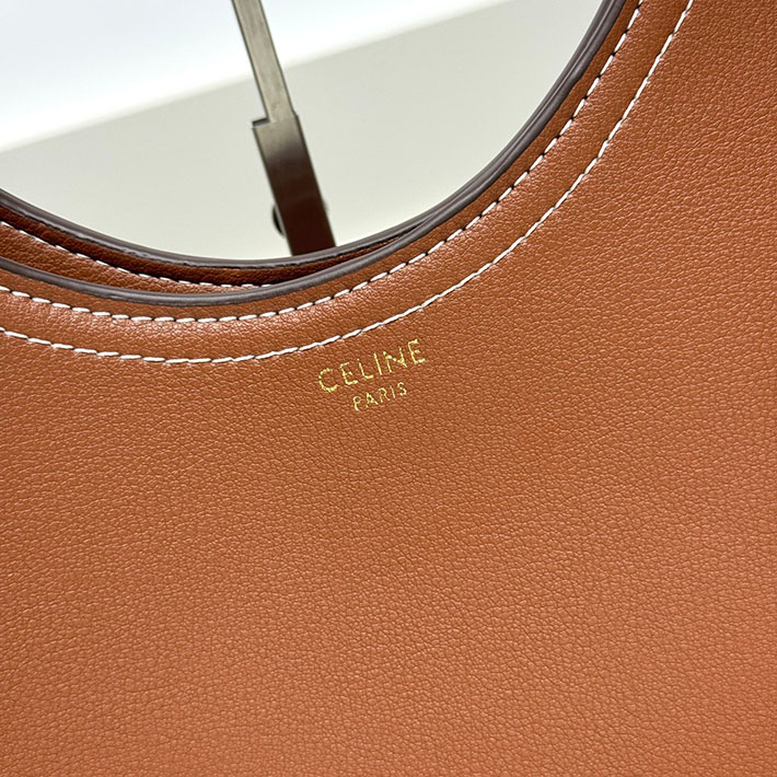 セリーヌ バッグ 人気 ランキング CELINE 25新作 MEO ショルダーバッグ サプルカーフスキン ブロンズ 2630264 セリーヌ バッグ レディース - 画像 (4)