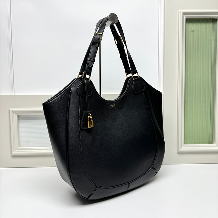 セリーヌ バッグ 人気 ランキング CELINE 25新作 MEO ショルダーバッグ サプルカーフスキン ブラック 2630265 セリーヌ バッグ ショルダー - 画像 (6)