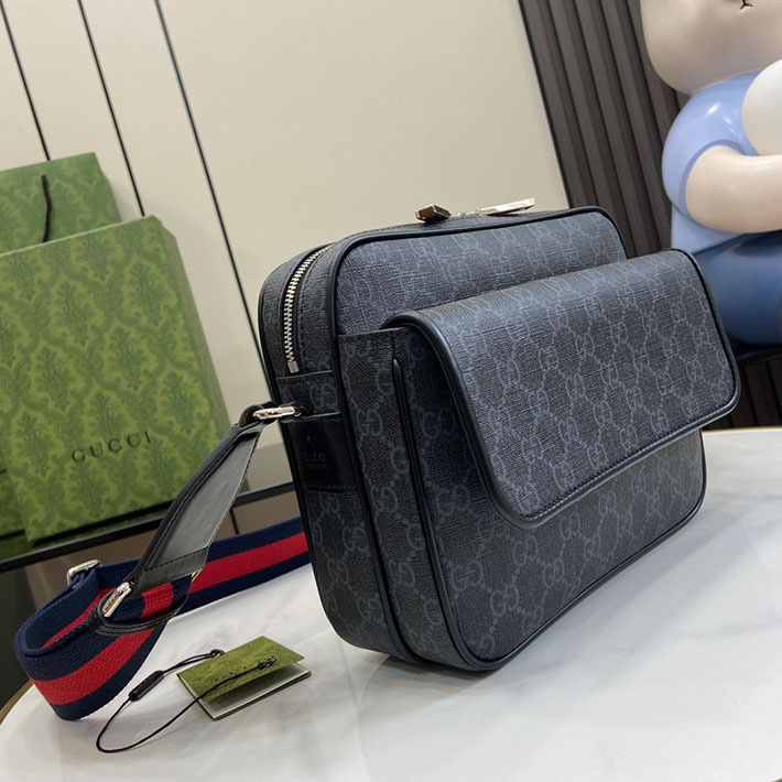 グッチ直営アウトレット店 GUCCI メンズ GG ブラック スモール クロスボディバッグ 795479 FADJA 1042 グッチ バッグ メンズ 人気 - 画像 (6)