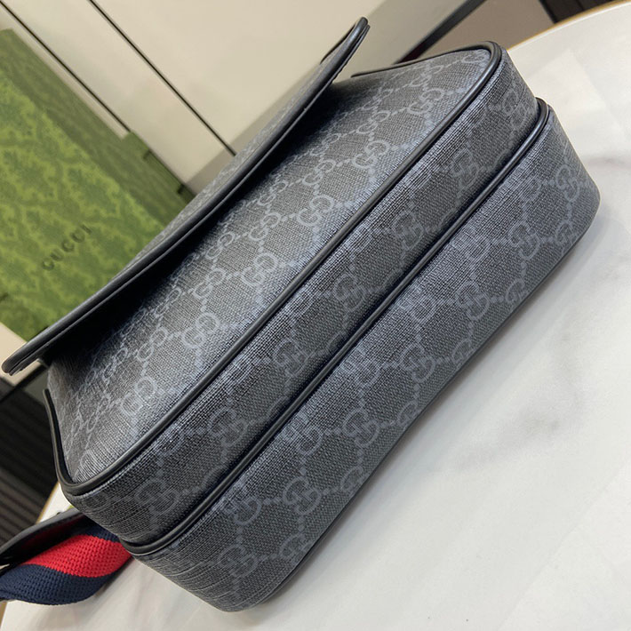 グッチ直営アウトレット店 GUCCI メンズ GG ブラック スモール クロスボディバッグ 795479 FADJA 1042 グッチ バッグ メンズ 人気 - 画像 (4)