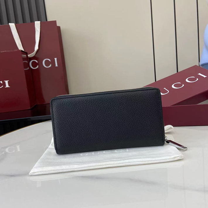 グッチ 財布 アウトレット GUCCI 長財布 ロゴ ジップアラウンドウォレット ブラック 835120 AAE1W 1000 グッチ 長財布 メンズ - 画像 (4)