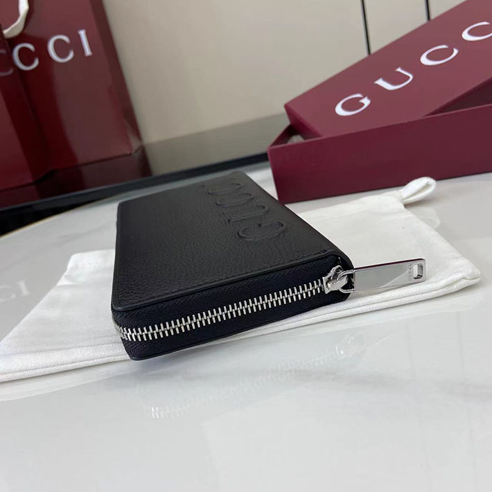 グッチ 財布 アウトレット GUCCI 長財布 ロゴ ジップアラウンドウォレット ブラック 835120 AAE1W 1000 グッチ 長財布 メンズ - 画像 (3)