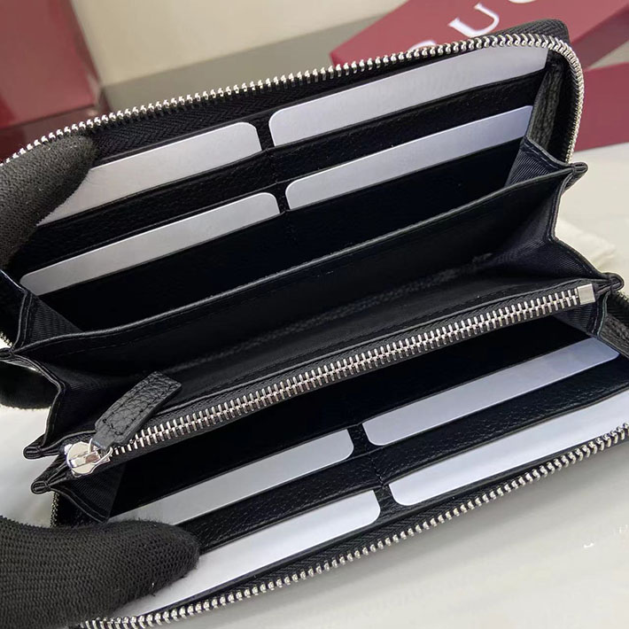 グッチ 財布 アウトレット GUCCI 長財布 ロゴ ジップアラウンドウォレット ブラック 835120 AAE1W 1000 グッチ 長財布 メンズ - 画像 (2)