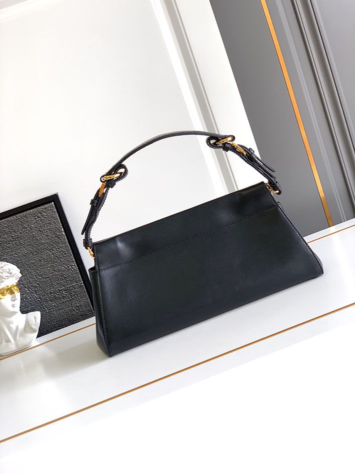 プラダ バッグ レディース PRADA アンシェネ ミディアム レザーバッグ ブラック 1BC262_2HIA_F0002_V_COO プラダ バッグ人気ランキング - 画像 (8)