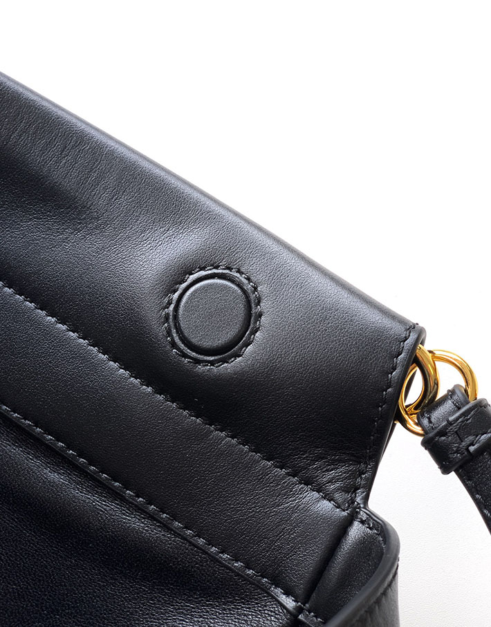 プラダ バッグ レディース PRADA アンシェネ ミディアム レザーバッグ ブラック 1BC262_2HIA_F0002_V_COO プラダ バッグ人気ランキング - 画像 (4)