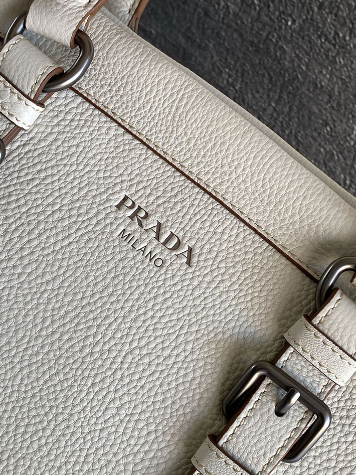 プラダ バッグ レディース PRADA ロゴ ラージ レザー トートバッグ チョークホワイト 1BG604_2HIK_F0K74_V_OOO プラダ トートバッグ レザー - 画像 (6)
