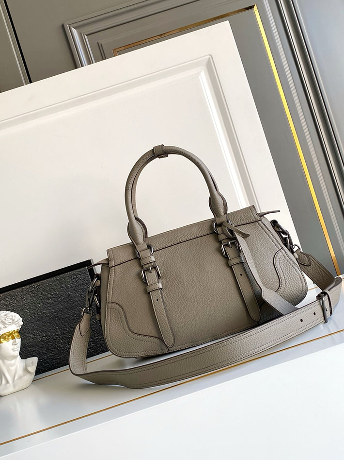 プラダ バッグ レディース PRADA ロゴ ラージ レザー トートバッグ クレイグレー 1BG604_2HIK_F0572_V_OOO プラダ トートバッグ レディース - 画像 (8)