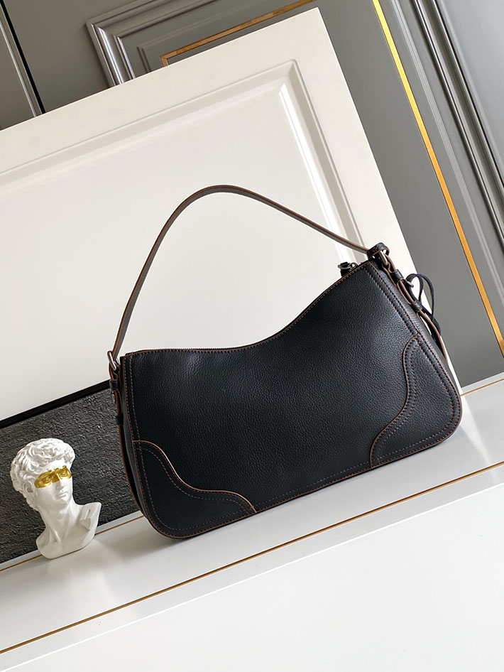 プラダ バッグ レディース PRADA ロゴ エメ ラージ レザー ショルダーバッグ ブラック 1BC280_2HIK_F0002_V_OOO プラダ ショルダーバッグ 人気 - 画像 (8)