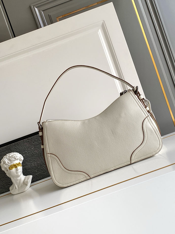 プラダ バッグ レディース PRADA ロゴ エメ ラージ レザー ショルダーバッグ チョークホワイト 1BC280_2HIK_F0K74_V_OOO プラダ ショルダーバッグ 新作 - 画像 (8)