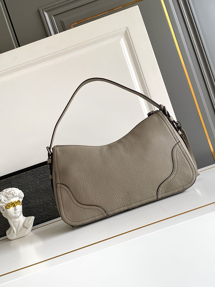 プラダ バッグ レディース PRADA ロゴ エメ ラージ レザー ショルダーバッグ クレイグレー 1BC280_2HIK_F0572_V_OOO プラダ ショルダーバッグ レザー - 画像 (8)