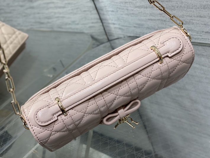 ディオール バッグ 人気 Dior My Dior ミニバッグ カナージュ ラムスキン ピンク S0984OUQA_M19N ディオール バッグ ピンク - 画像 (6)