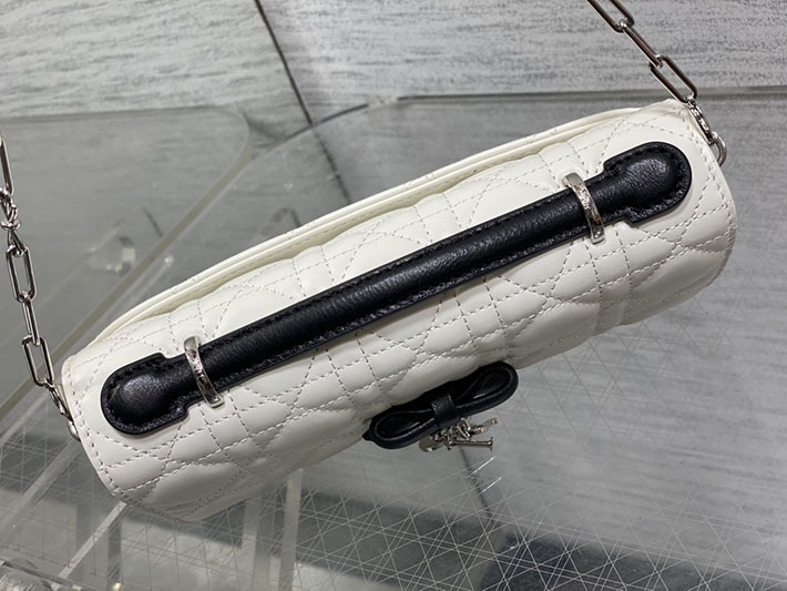 ディオール バッグ 人気 Dior My Dior ミニバッグ カナージュ ラムスキン ホワイト S0984OUQA_M030 ディオール バッグ アウトレット - 画像 (6)