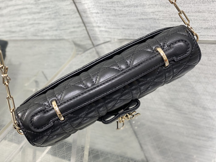 ディオール バッグ 人気 Dior My Dior ミニバッグ カナージュ ラムスキン ブラック S0984OUQA_M900 ディオール バッグ 人気ランキング - 画像 (6)
